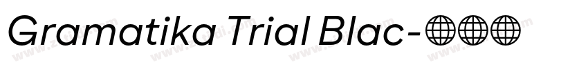 Gramatika Trial Blac字体转换